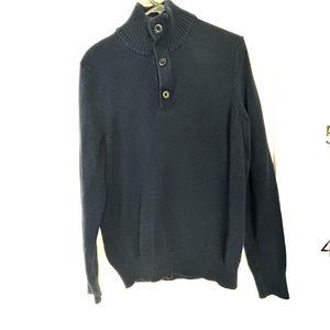 American Eagle Outfitters Dark Blue Athletic Fit Sweater Men's Large